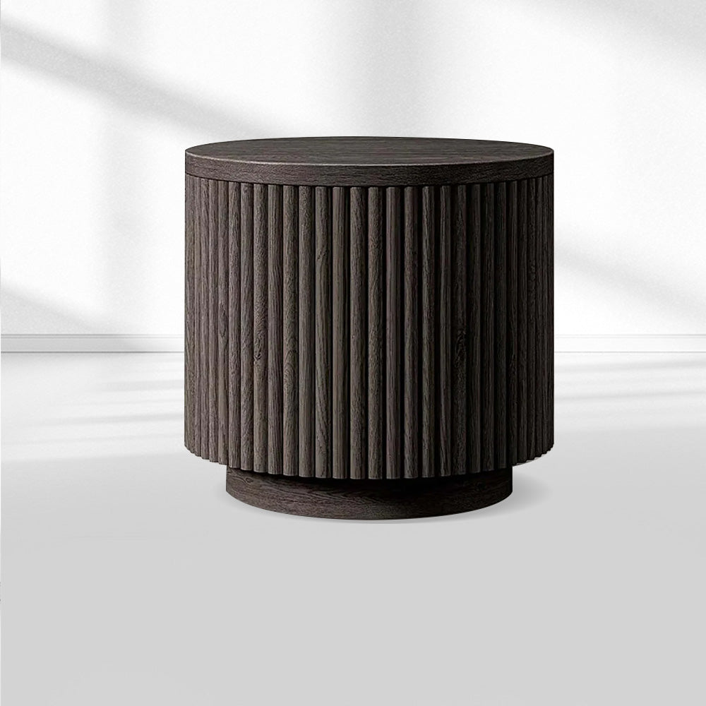 Mulholland Wood Round Side Table