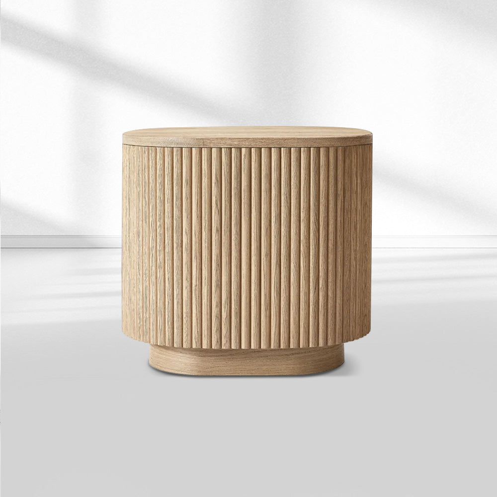 Mulholland Wood Square Side Table