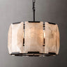 Multicolor Calcite Round Chandelier 19"