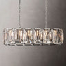 Multicolor Crystal Rectangular Chandelier 42"