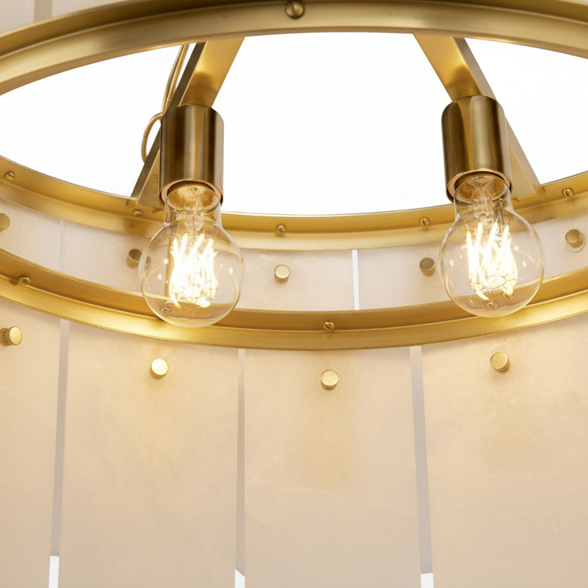 Nadia Alabaster Chandelier 30" 41"
