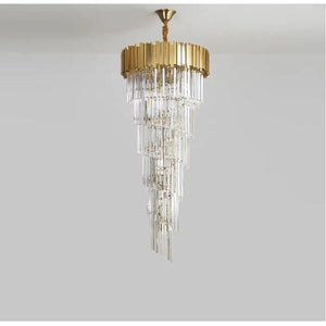 Ryan Golden Modern Crystal Chandelier