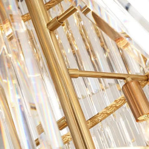 Ryan Golden Modern Crystal Chandelier