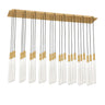Nolan 27-Light Linear Crystal Chandelier 48"