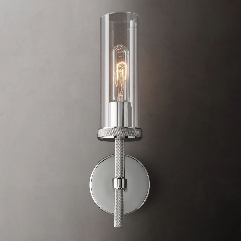 Noah Knurled Sconce 14"H