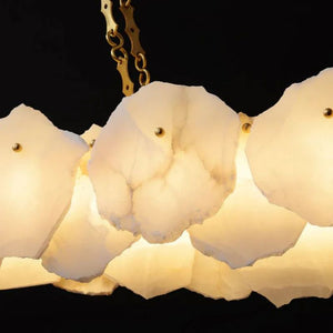 Usmisa Alabaster Chain Linear Chandelier