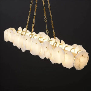 Usmisa Alabaster Chain Linear Chandelier