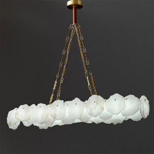 Usmisa Alabaster Chain Linear Chandelier
