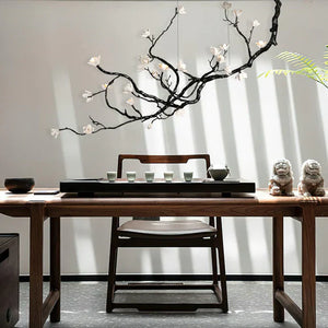 Noira Magnolia Branch & Porcelain Bloom Chandelier
