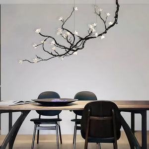 Noira Magnolia Branch & Porcelain Bloom Chandelier