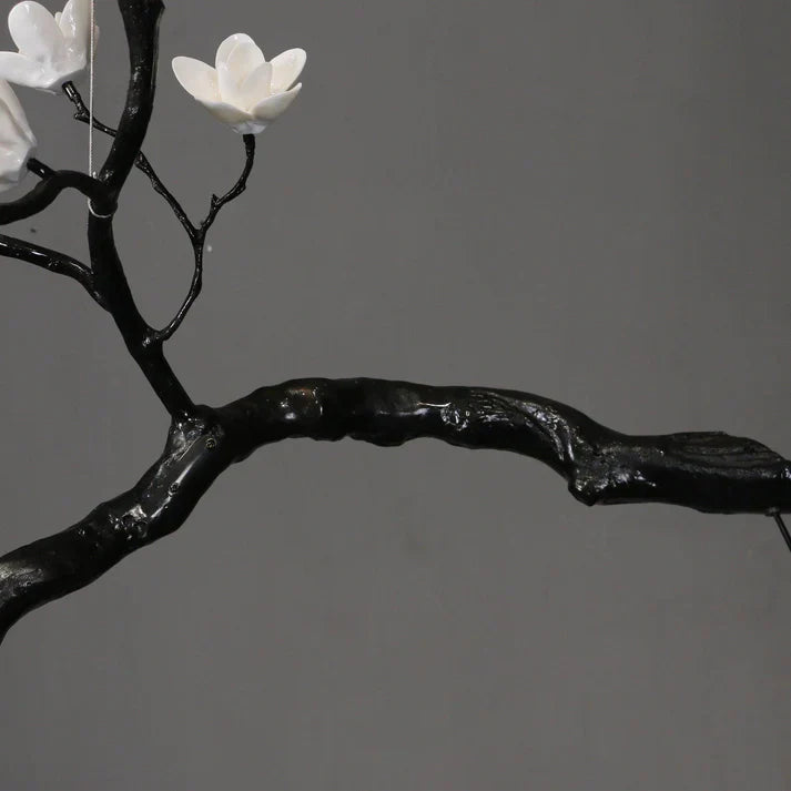 Noira Magnolia Branch & Porcelain Bloom Chandelier
