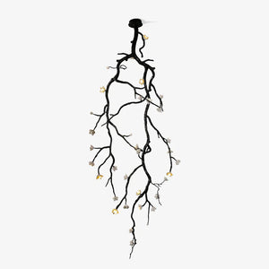Noira Twisted Branch & Porcelain Bloom Candelabrum Chandelier