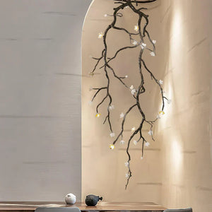 Noira Twisted Branch & Porcelain Bloom Candelabrum Chandelier