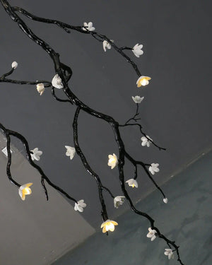 Noira Twisted Branch & Porcelain Bloom Candelabrum Chandelier