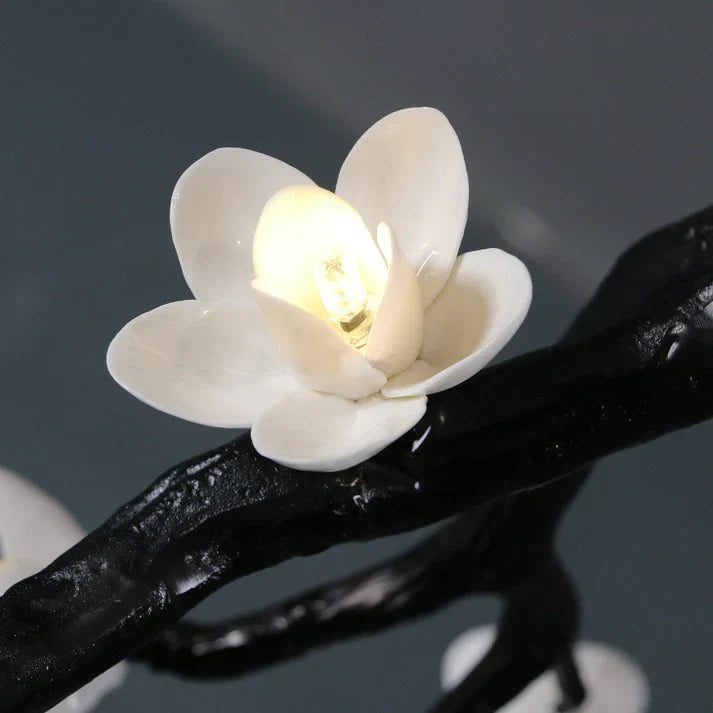 Noira Twisted Branch & Porcelain Bloom Candelabrum Chandelier