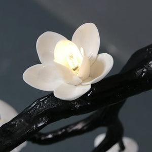 Noira Twisted Branch & Porcelain Bloom Candelabrum Chandelier