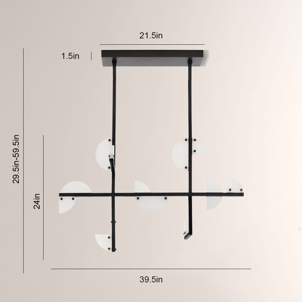 Nova Alabaster Linear Chandelier