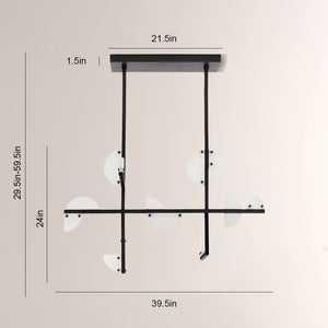 Nova Alabaster Linear Chandelier