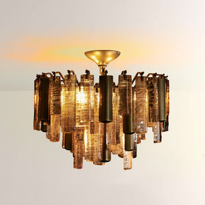 Neve Crystal Prism Flush Mount