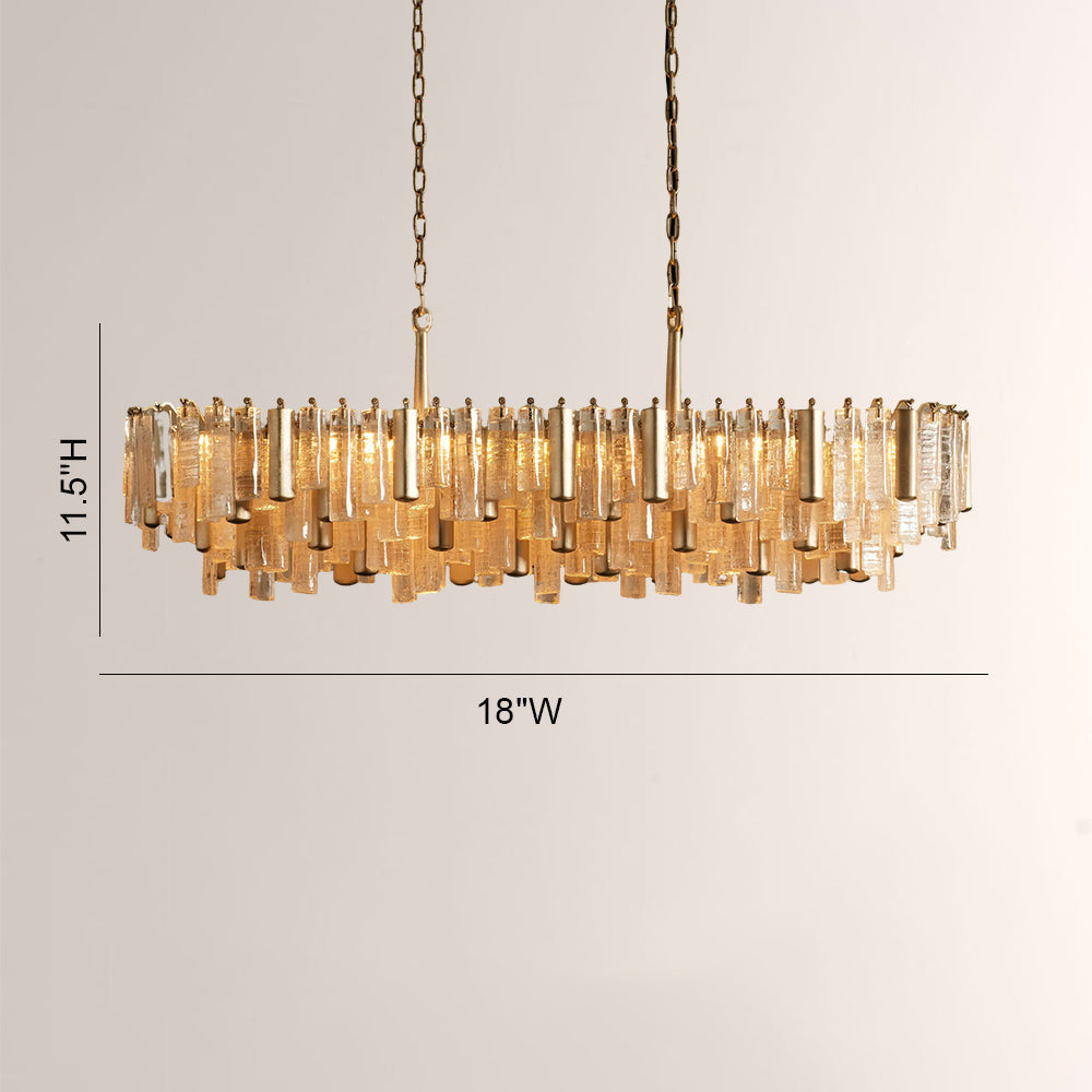 Neve Crystal Prism Linear Chandelier