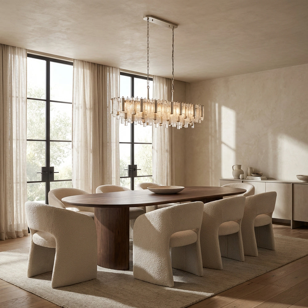 Neve Crystal Prism Linear Chandelier
