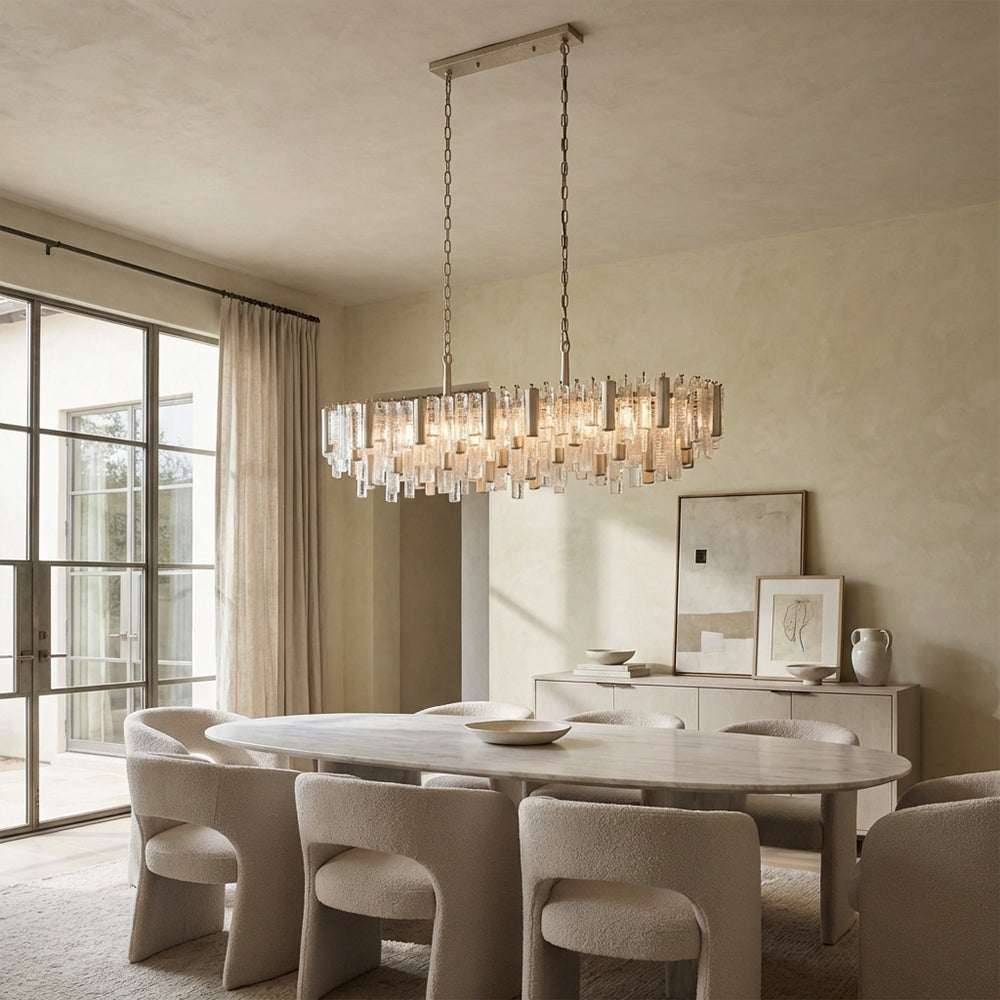 Neve Crystal Prism Linear Chandelier