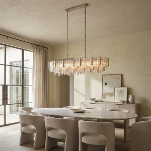 Neve Crystal Prism Linear Chandelier