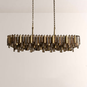 Neve Crystal Prism Linear Chandelier