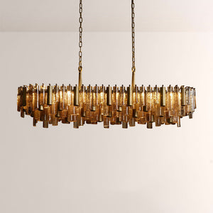 Neve Crystal Prism Linear Chandelier