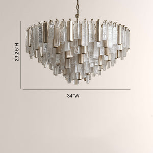 Neve Crystal Prism Round Chandelier