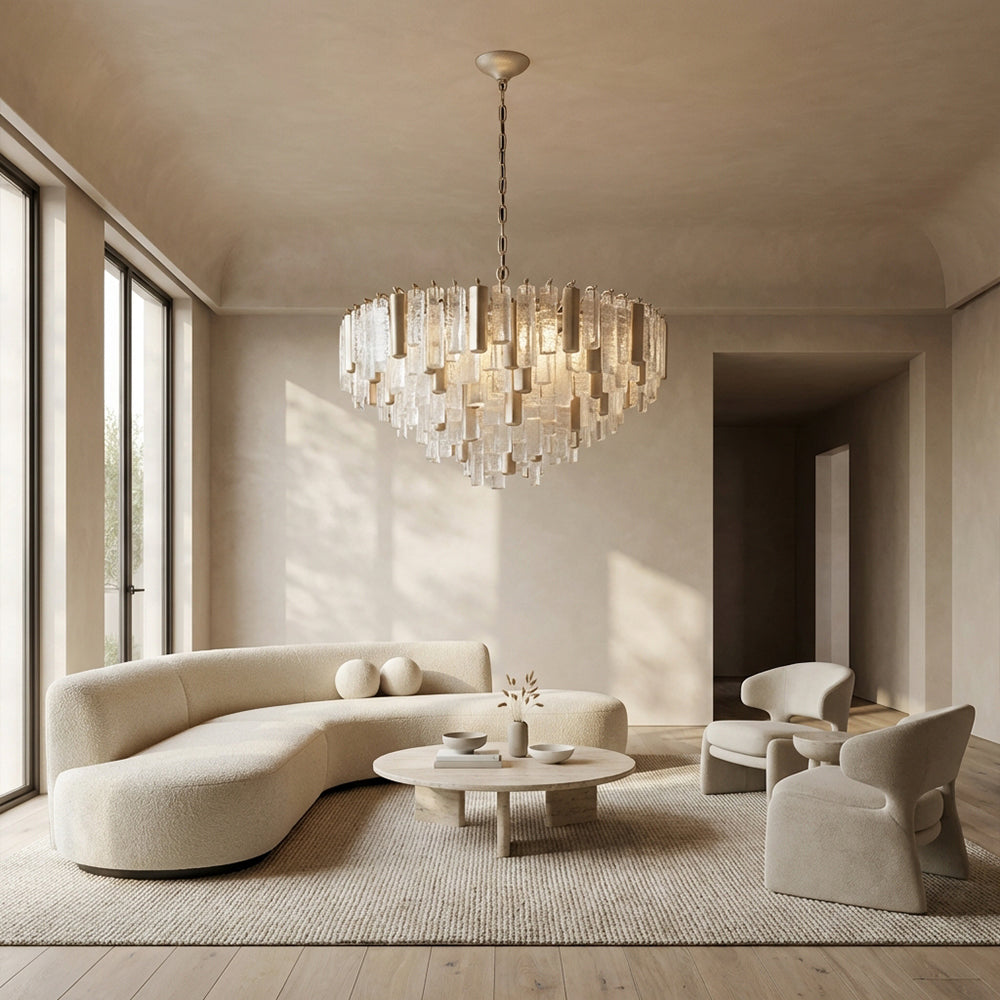 Neve Crystal Prism Round Chandelier