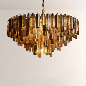 Neve Crystal Prism Round Chandelier