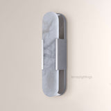 OpalEdge Oval Alabaster Wall Sconces 13.8 19.7H