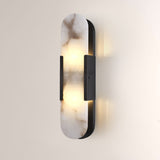 OpalEdge Oval Alabaster Wall Sconces 13.8 19.7H
