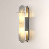 OpalEdge Oval Alabaster Wall Sconces 13.8 19.7H