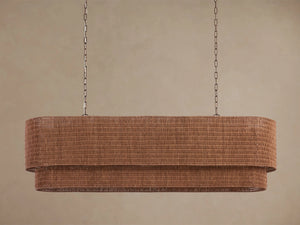 Paloma Linear Rattan Chandelier