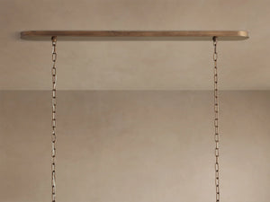 Paloma Linear Rattan Chandelier
