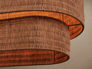 Paloma Linear Rattan Chandelier