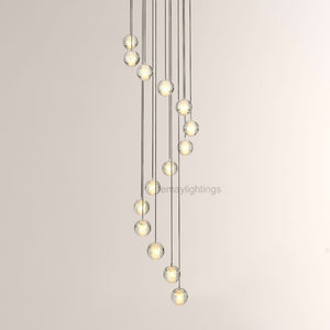 Pearl Ball Ceiling Chandelier 14 20 Light
