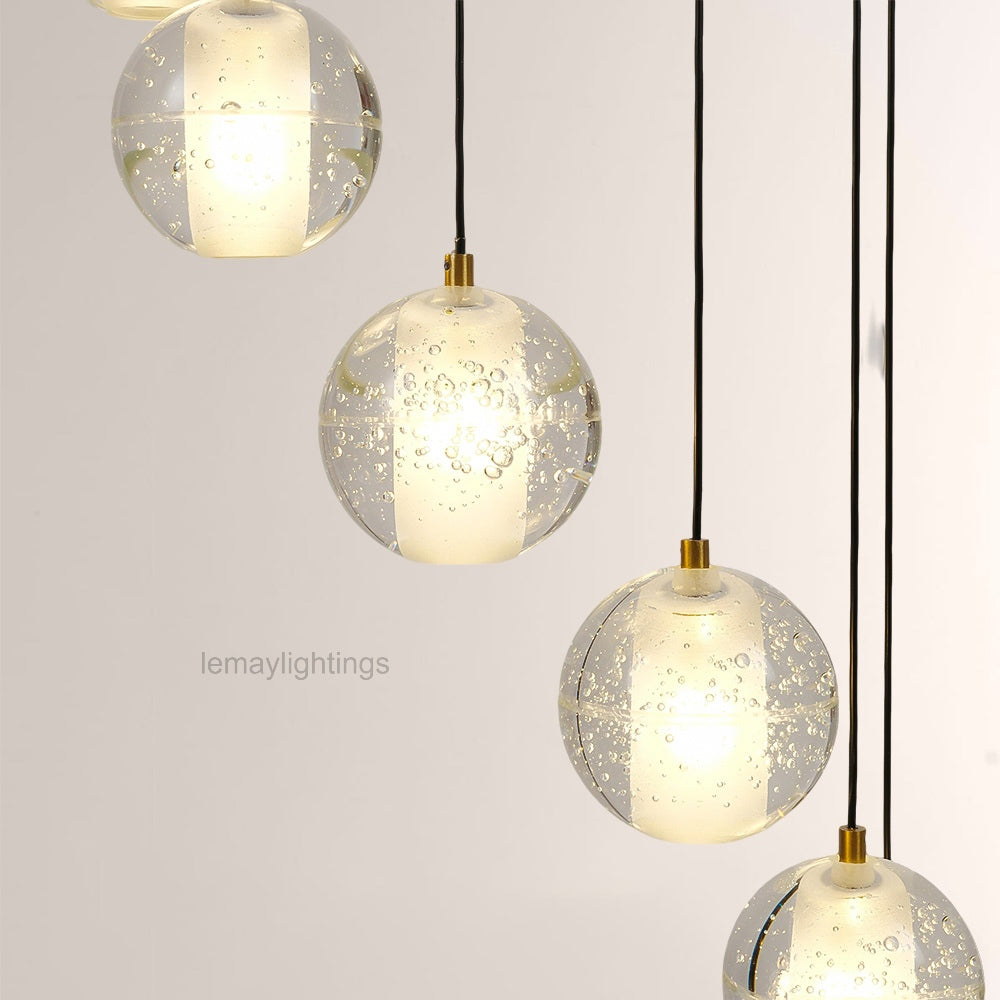 Pearl Ball Ceiling Chandelier 14 20 Light