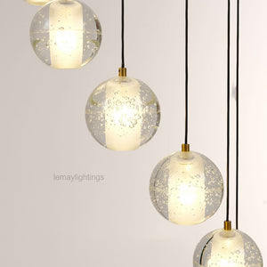 Pearl Ball Ceiling Chandelier 14 20 Light