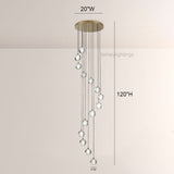 Pearl Ball Ceiling Chandelier 14 20 Light
