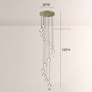 Pearl Ball Ceiling Chandelier 14 20 Light