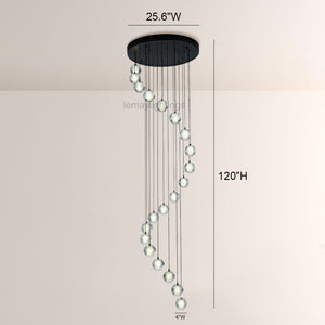 Pearl Ball Ceiling Chandelier 14 20 Light