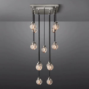 Pearl Rectangle Chandelier 36"