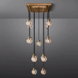 Pearl Rectangle Chandelier 36"