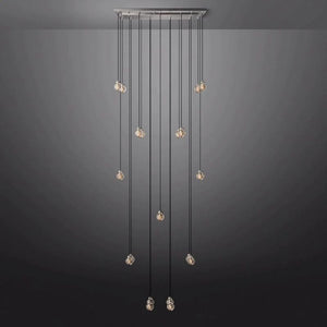 Pearl Rectangle Chandelier 54"