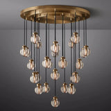Pearl Round Chandelier 38"