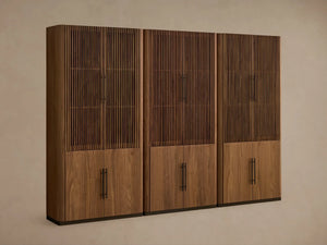 Piermont Modular Reeded Cabinet for Media Storage