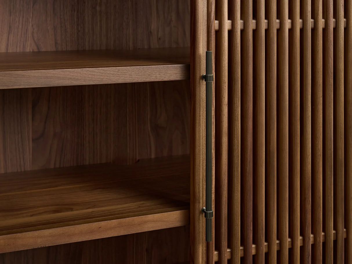 Piermont Modular Reeded Cabinet for Media Storage